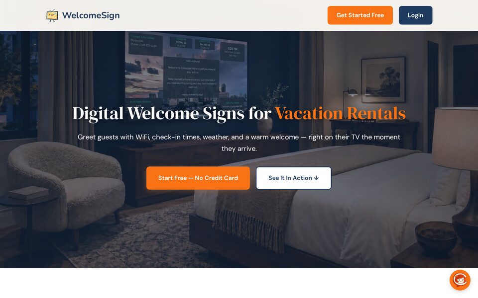 WelcomeSign website screenshot